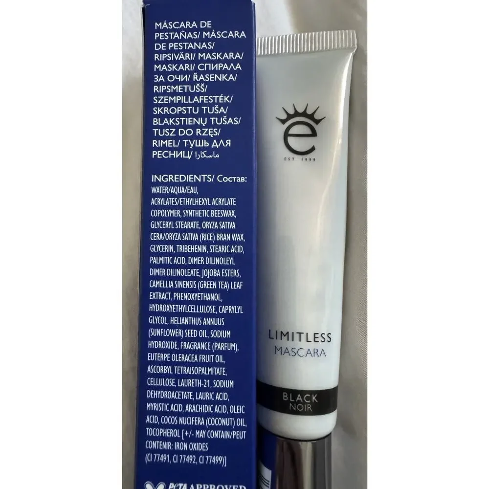 Eyeko London Limitless Mascara BLACK 0.27 oz .27 / 8mL Full Size New NIB